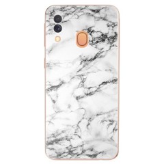 Odolné silikonové pouzdro iSaprio - White Marble 01 - Samsung Galaxy A40