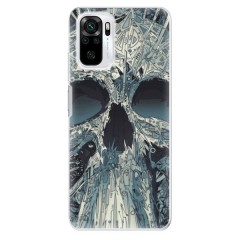 Odolné silikonové pouzdro iSaprio - Abstract Skull - Xiaomi Redmi Note 10 / Note 10S