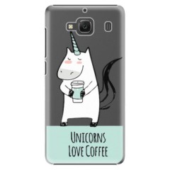 Plastové pouzdro iSaprio - Unicorns Love Coffee - Xiaomi Redmi 2