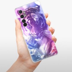 Odolné silikonové pouzdro iSaprio - Purple Tiger - Xiaomi Mi Note 10 Lite