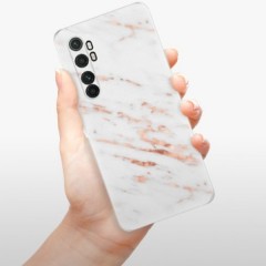 Odolné silikonové pouzdro iSaprio - Rose Gold Marble - Xiaomi Mi Note 10 Lite