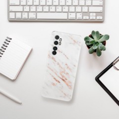 Odolné silikonové pouzdro iSaprio - Rose Gold Marble - Xiaomi Mi Note 10 Lite