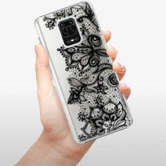 Plastové pouzdro iSaprio - Black Lace - Xiaomi Redmi Note 9 Pro / Note 9S