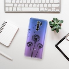 Odolné silikonové pouzdro iSaprio - Three Dandelions - black - Xiaomi Redmi 9