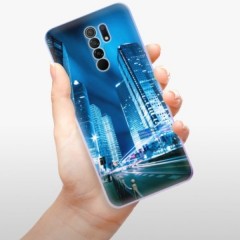 Odolné silikonové pouzdro iSaprio - Night City Blue - Xiaomi Redmi 9