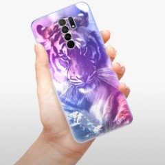 Odolné silikonové pouzdro iSaprio - Purple Tiger - Xiaomi Redmi 9
