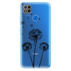 Odolné silikonové pouzdro iSaprio - Three Dandelions - black - Xiaomi Redmi 9C