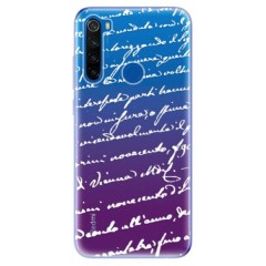 Odolné silikonové pouzdro iSaprio - Handwriting 01 - white - Xiaomi Redmi Note 8T
