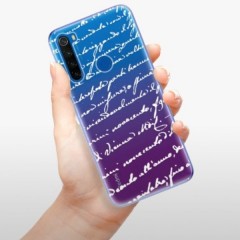 Odolné silikonové pouzdro iSaprio - Handwriting 01 - white - Xiaomi Redmi Note 8T