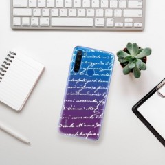 Odolné silikonové pouzdro iSaprio - Handwriting 01 - white - Xiaomi Redmi Note 8T