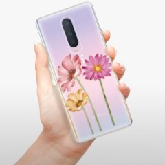 Odolné silikonové pouzdro iSaprio - Three Flowers - OnePlus 8