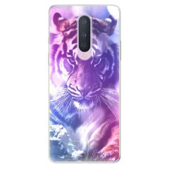 Odolné silikonové pouzdro iSaprio - Purple Tiger - OnePlus 8