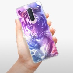 Odolné silikonové pouzdro iSaprio - Purple Tiger - OnePlus 8