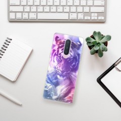 Odolné silikonové pouzdro iSaprio - Purple Tiger - OnePlus 8