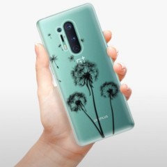 Odolné silikonové pouzdro iSaprio - Three Dandelions - black - OnePlus 8 Pro