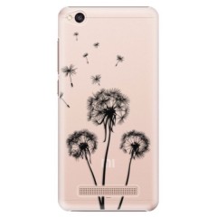Plastové pouzdro iSaprio - Three Dandelions - black - Xiaomi Redmi 4A