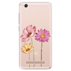Plastové pouzdro iSaprio - Three Flowers - Xiaomi Redmi 4A