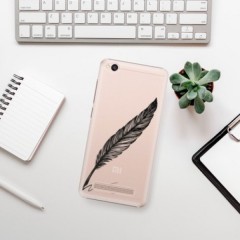 Plastové pouzdro iSaprio - Writing By Feather - black - Xiaomi Redmi 4A