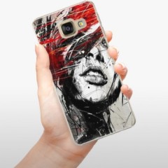 Plastové pouzdro iSaprio - Sketch Face - Samsung Galaxy A3 2016
